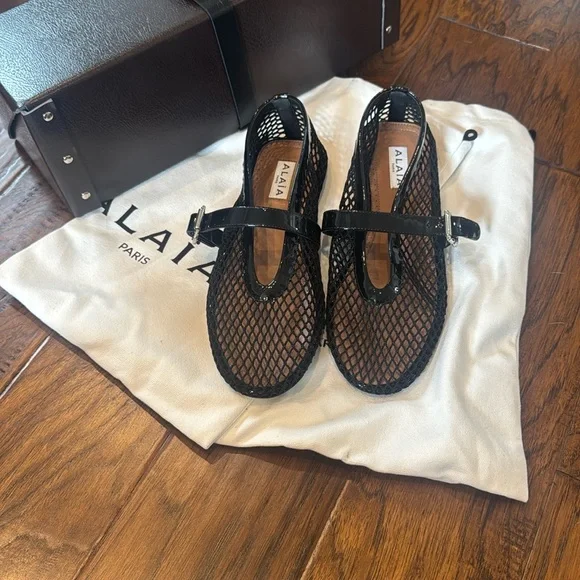AlAIA Mesh flats - Picture 1 of 8